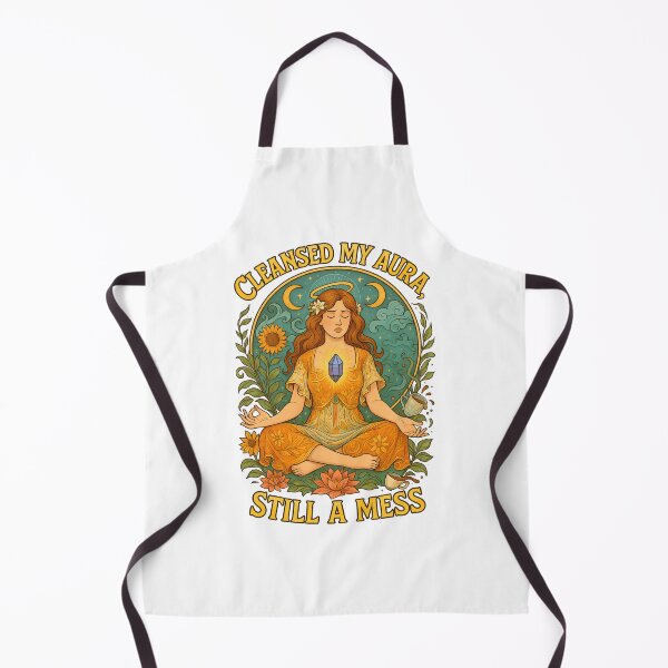Item preview, Cleansed My Aura, Still a Mess Art Nouveau T-Shirt | Spiritual Reality Humor designed and sold by MySpiritTravels.