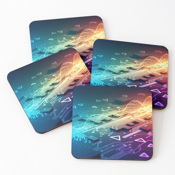 Item preview, An abstract depiction of a glowing circuit board designed and sold by homydesign.