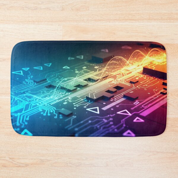 Item preview, An abstract depiction of a glowing circuit board designed and sold by homydesign.