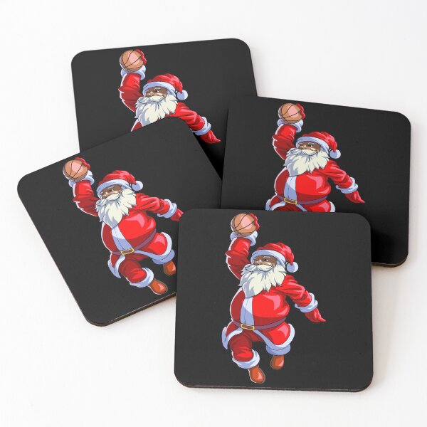 Item preview, Black African American Santa Claus Basketball Afro Christmas designed and sold by ChristineAyer.