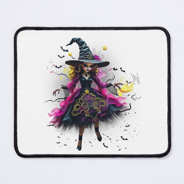 Item preview, Gothic Glam Witch Illustration Neon Halloween Wall Art & Gifts Witchcore Fantasy Design designed and sold by Medeea Publishing.