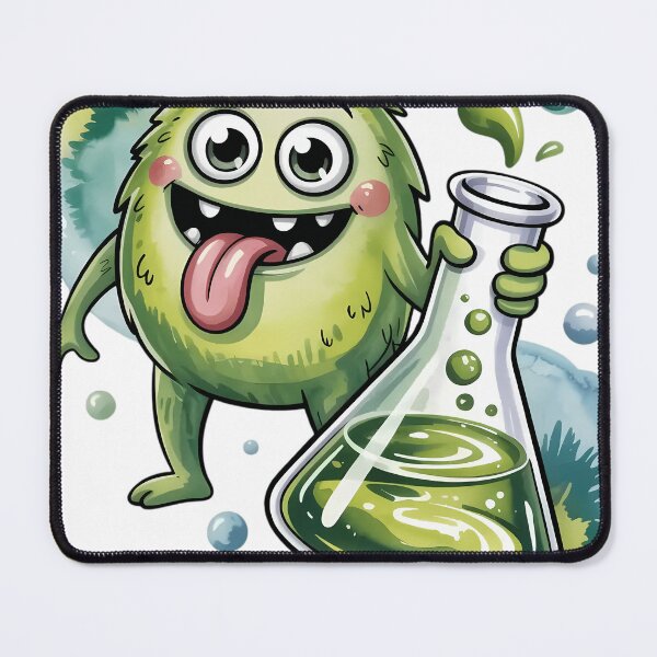 Item preview, Funny Creature Holding Green Flask designed and sold by KindaNigel.
