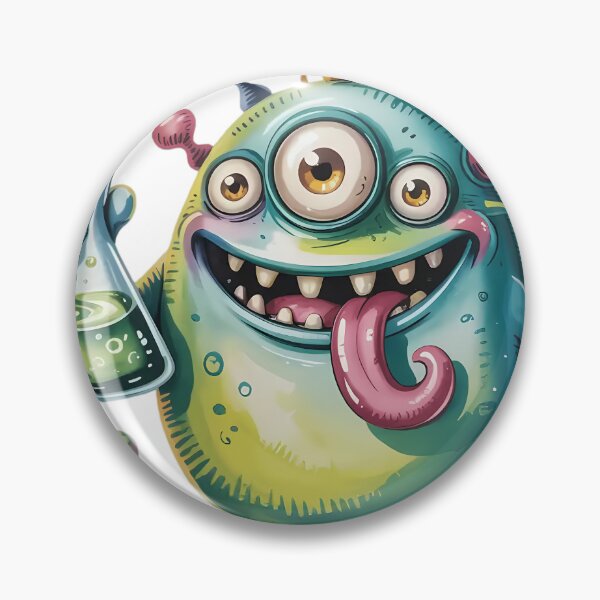 Item preview, Playful Monster In Science Lab designed and sold by MelodyAdilap.