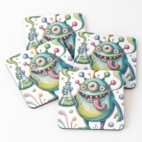 Item preview, Playful Monster In Science Lab designed and sold by MelodyAdilap.