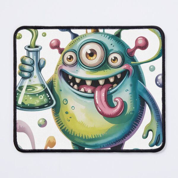 Item preview, Playful Monster In Science Lab designed and sold by MelodyAdilap.