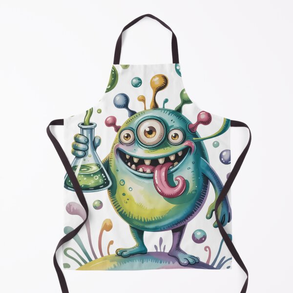Item preview, Playful Monster In Science Lab designed and sold by MelodyAdilap.