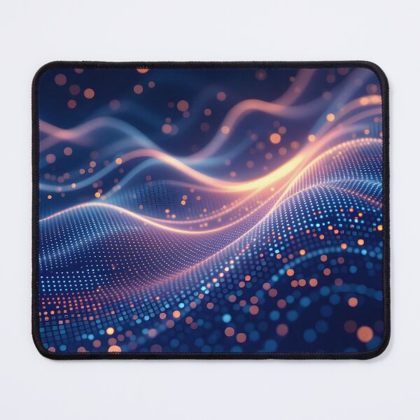 Item preview, Data waves with a glowing particle network designed and sold by homydesign.