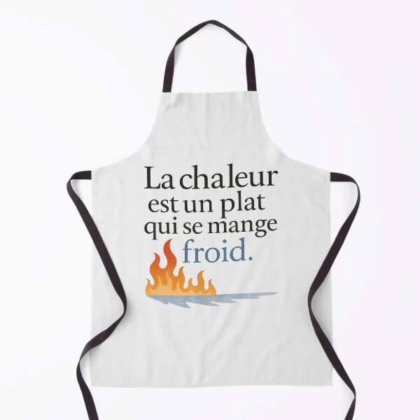 Item preview, “Heat is a dish best served cold” – Fire & Ice Typography designed and sold by Bratak.