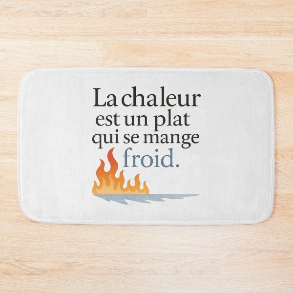 Item preview, “Heat is a dish best served cold” – Fire & Ice Typography designed and sold by Bratak.