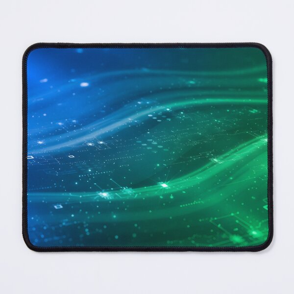 Item preview, An abstract background with flowing blue and green light designed and sold by homydesign.