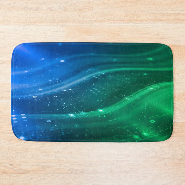 Item preview, An abstract background with flowing blue and green light designed and sold by homydesign.