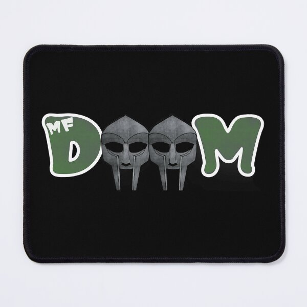 Item preview, MF Doom Mask Double Icon Bold Lettering Green Theme designed and sold by diablo1368.