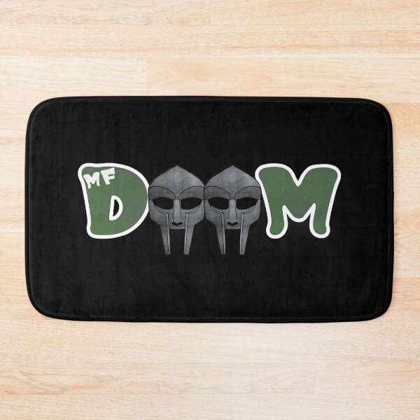 Item preview, MF Doom Mask Double Icon Bold Lettering Green Theme designed and sold by diablo1368.