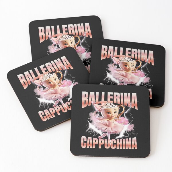 Item preview, Brainrot Ballerina Cappuchina Cute Coffee Cup Character Pink Dance designed and sold by jotaro210.