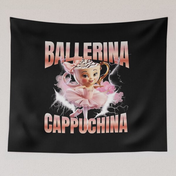 Item preview, Brainrot Ballerina Cappuchina Cute Coffee Cup Character Pink Dance designed and sold by jotaro210.