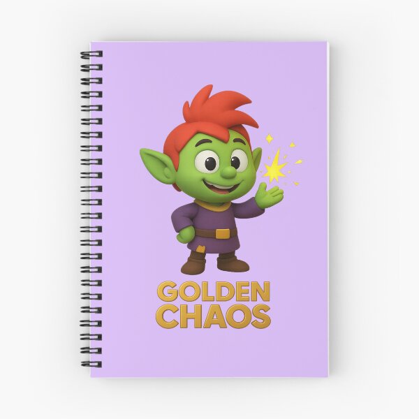 Item preview, Zirik el Duende Travieso – Golden Chaos designed and sold by DesignShopAD.