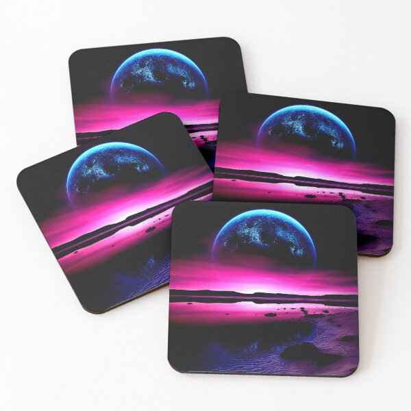 Item preview, Alien Moonrise Over Desert Shores designed and sold by Exodoi.
