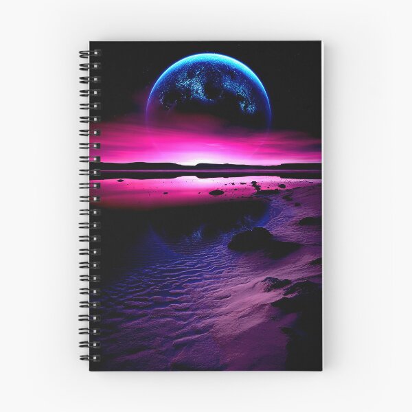 Item preview, Alien Moonrise Over Desert Shores designed and sold by Exodoi.