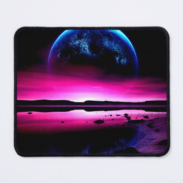 Item preview, Alien Moonrise Over Desert Shores designed and sold by Exodoi.
