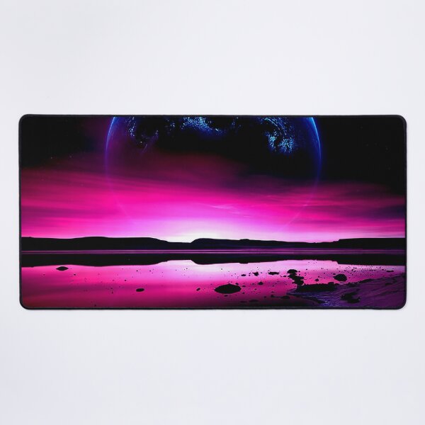 Item preview, Alien Moonrise Over Desert Shores designed and sold by Exodoi.