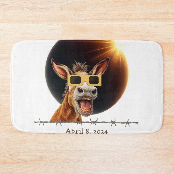 Item preview, Solar Eclipse Donkey with Glasses – April 8, 2024 designed and sold by MaioJnn.