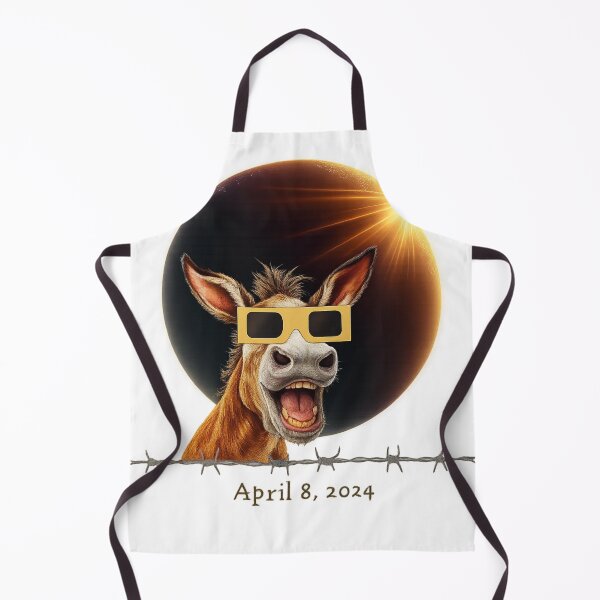 Item preview, Solar Eclipse Donkey with Glasses – April 8, 2024 designed and sold by MaioJnn.