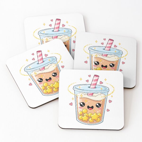 Item preview, Cute Kawaii Magical Star Boba Tea designed and sold by istoriadesign.