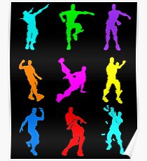 FORTNITE Emote Colorful Poster