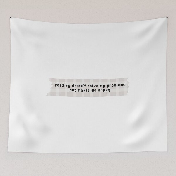 Item preview, reading doesn't solve my problem but makes me happy (gray grey version) designed and sold by Hi-kari.