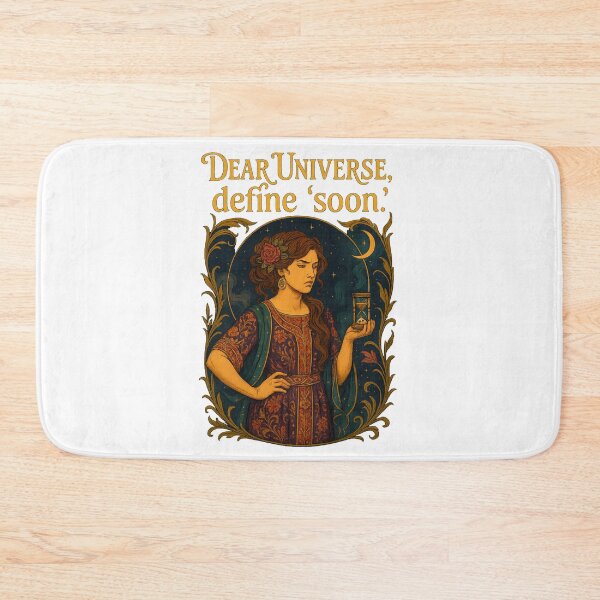 Item preview, Dear Universe Define Soon Art Nouveau T-Shirt | Patience Humor Spiritual designed and sold by MySpiritTravels.