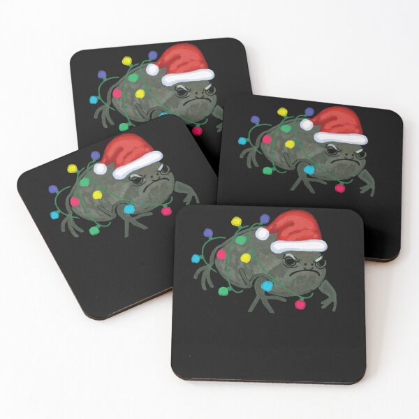 Item preview, Black Desert Rain Frog Santa Hat Christmas Tree Lights designed and sold by ChristineAyer.