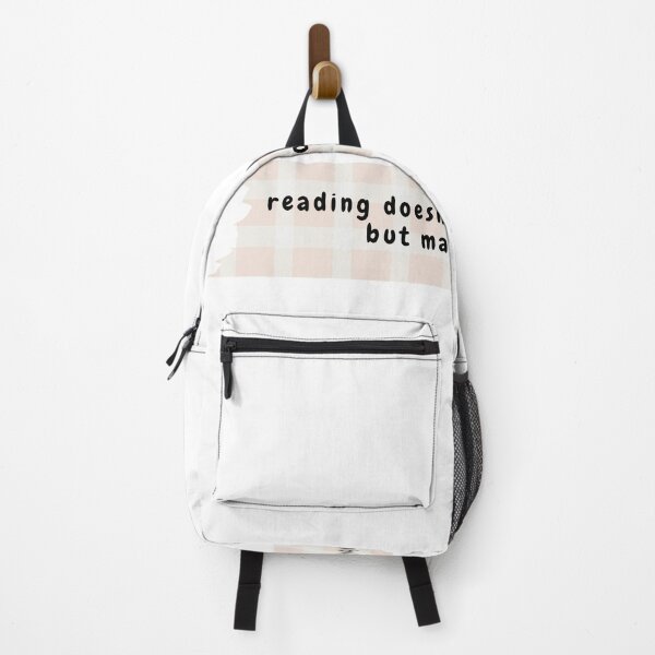 Item preview, reading doesn't solve my problem but makes me happy (peachy light pink version) designed and sold by Hi-kari.
