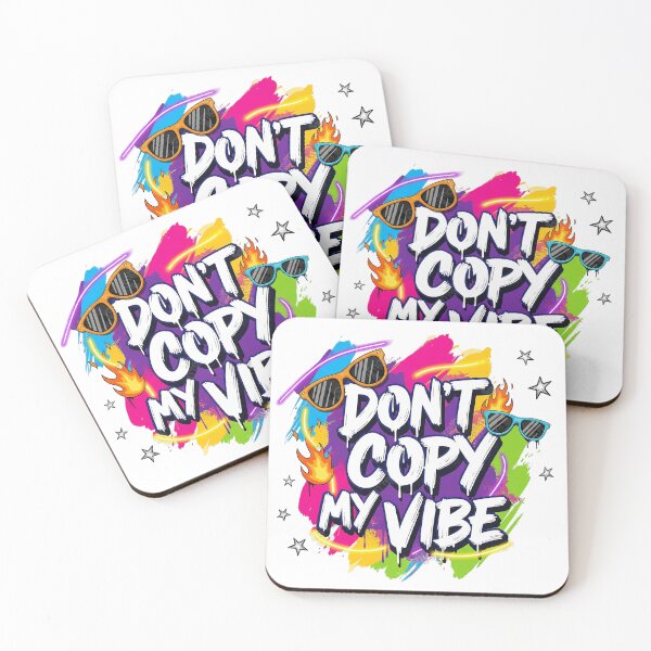 Item preview, Don’t Copy My Vibe. Neon Graffiti Streetwear Quote designed and sold by Aarvya Fashion Club ( A.F.C ).