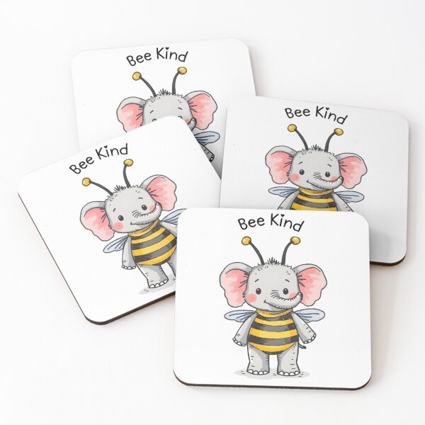 Item preview, Bumble Bee Kind Elephant designed and sold by Inkwell Studio Designs.