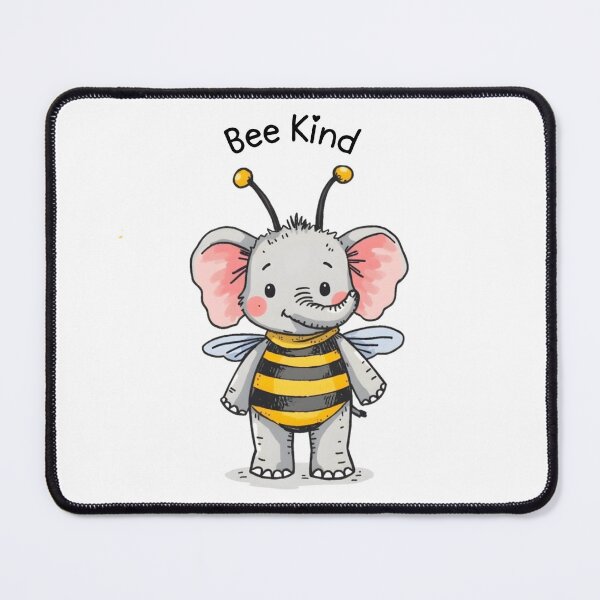 Item preview, Bumble Bee Kind Elephant designed and sold by Inkwell Studio Designs.