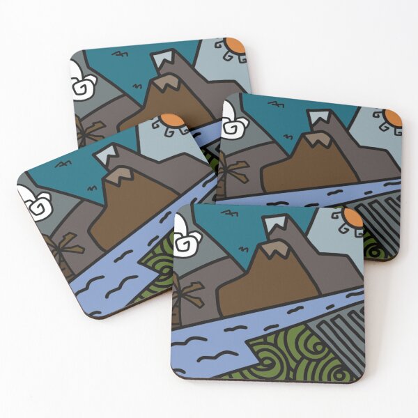 Item preview, Abstract Mountain Landscape with Sun designed and sold by hollybrooksr.