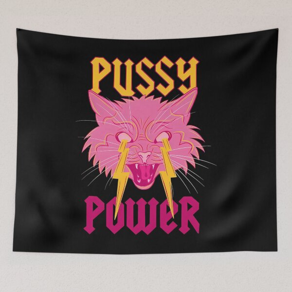 Item preview, Pussy Power Cat designed and sold by IsacHalvorson.