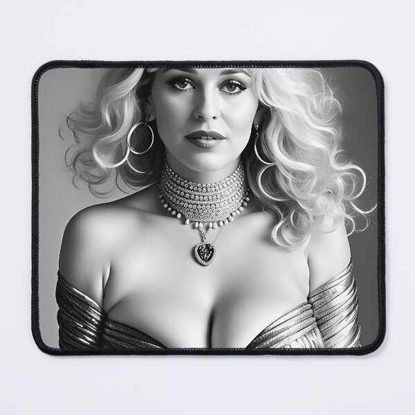 Item preview, Elegant Glamour in Black & White designed and sold by erotica-ai.