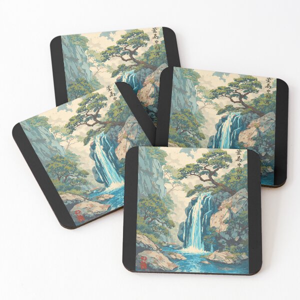 Item preview, The Beauty of Japanese Waterfall designed and sold by bapupa.