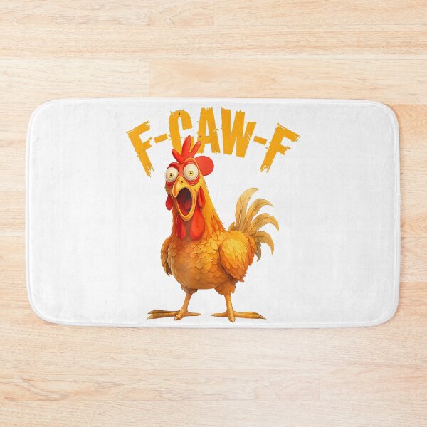 Item preview, F-Caw-F Funny Chicken Humor Quote Meme  designed and sold by PugPuppyLife.