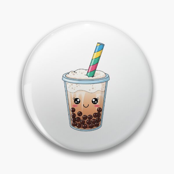 Item preview, Cute Kawaii Bubble Tea with Colorful Straw designed and sold by istoriadesign.