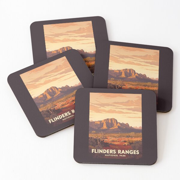 Item preview, A Vintage Illustration of Flinders Ranges National Park - Australia designed and sold by GoodOldVintage.