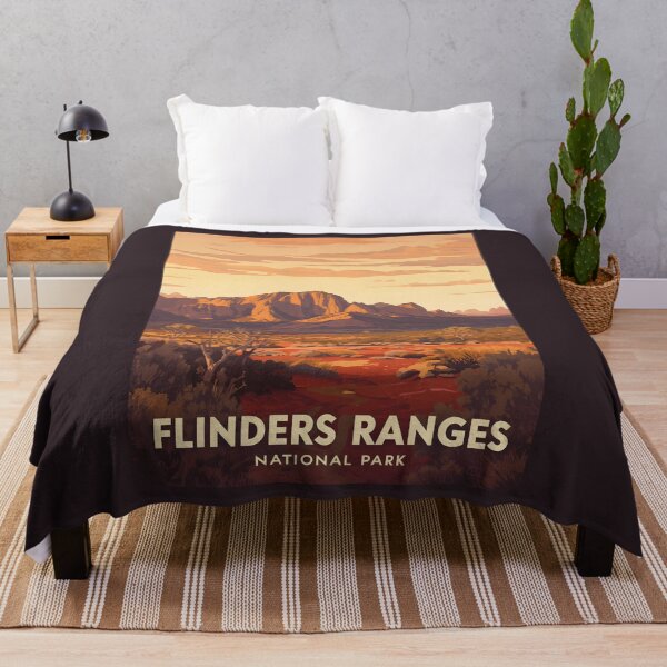 Item preview, A Vintage Illustration of Flinders Ranges National Park - Australia designed and sold by GoodOldVintage.