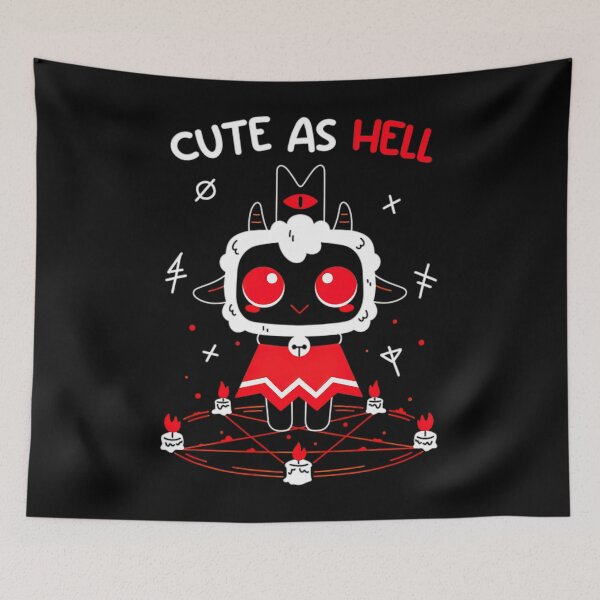 Item preview, Cute As Hell - Cult Of The Lamb designed and sold by EMMAHARREL.