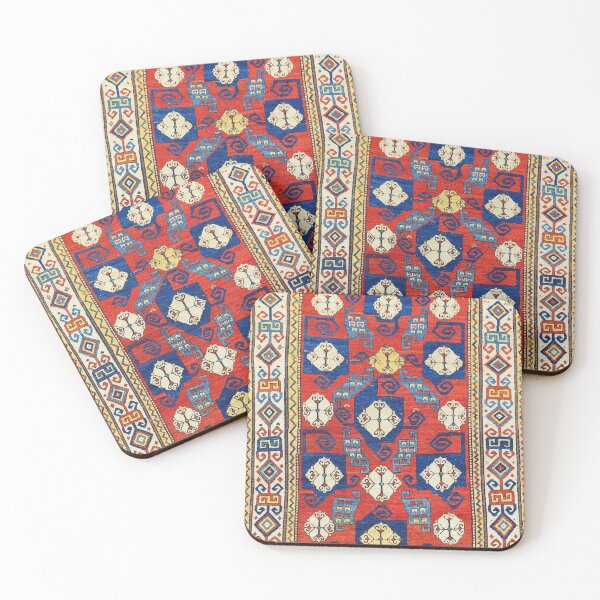 Item preview, Pinwheel Kazak Rug Print designed and sold by Vicky Brago-Mitchell®.