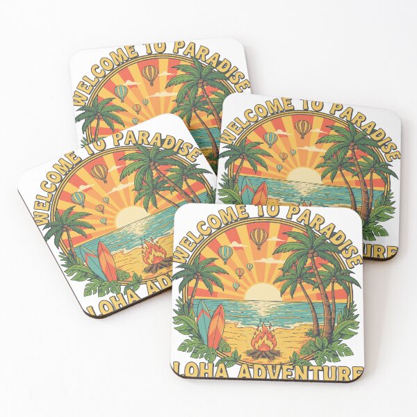 Item preview, Paradise Sunset Surf Aloha Adventures designed and sold by AS Vectorhaus.