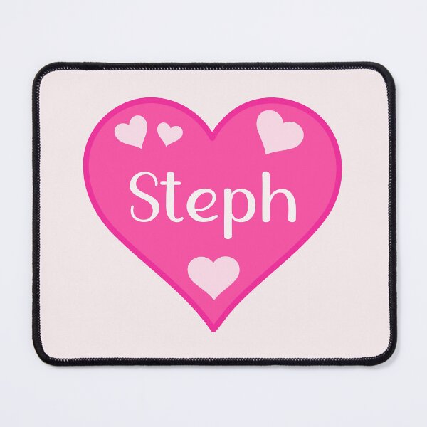 Item preview, Steph Name Pink Heart  designed and sold by Jeallan Designs.