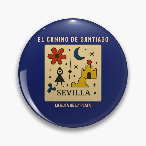 Item preview, Sevilla Camino de Santiago | Miró Inspired Abstract Art designed and sold by BuenCamino.Store.