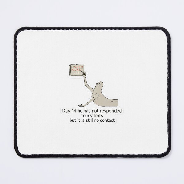 Item preview, Day 14 No Contact – Funny Breakup Sticker designed and sold by Lushoora.