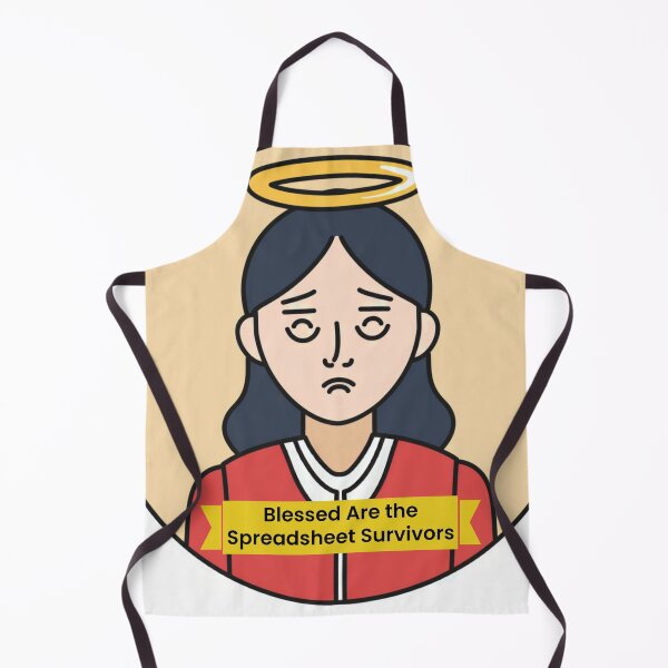 Item preview, Blessed Are the Spreadsheet Survivors designed and sold by The Cubicle Saint.